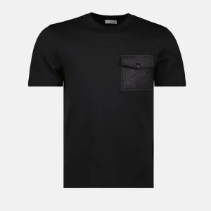 Black Monogram Pocket T-Shirt