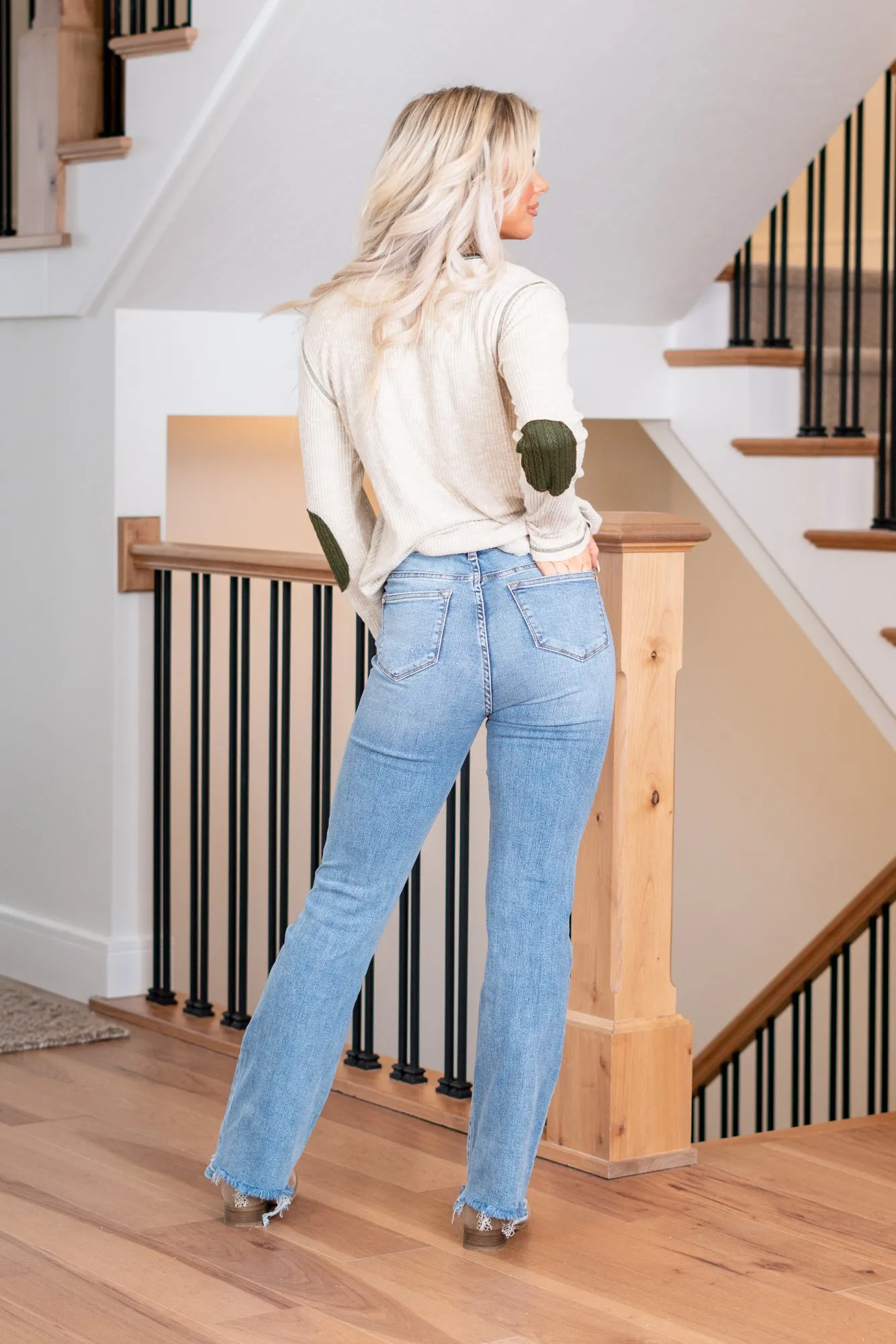 Bloomington High Rise Double Button Boot Cut Regular & Plus Sizes