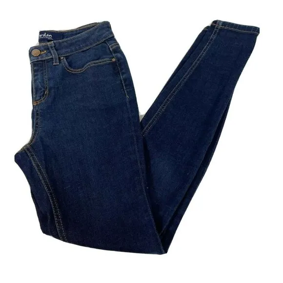 Boden Womens The Mayfair Modern Skinny Jeans Blue Petite 6 High Rise Dark Wash