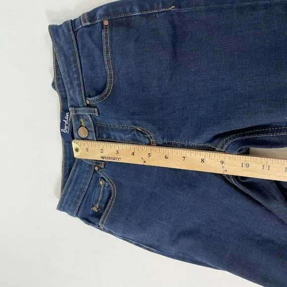 Boden Womens The Mayfair Modern Skinny Jeans Blue Petite 6 High Rise Dark Wash