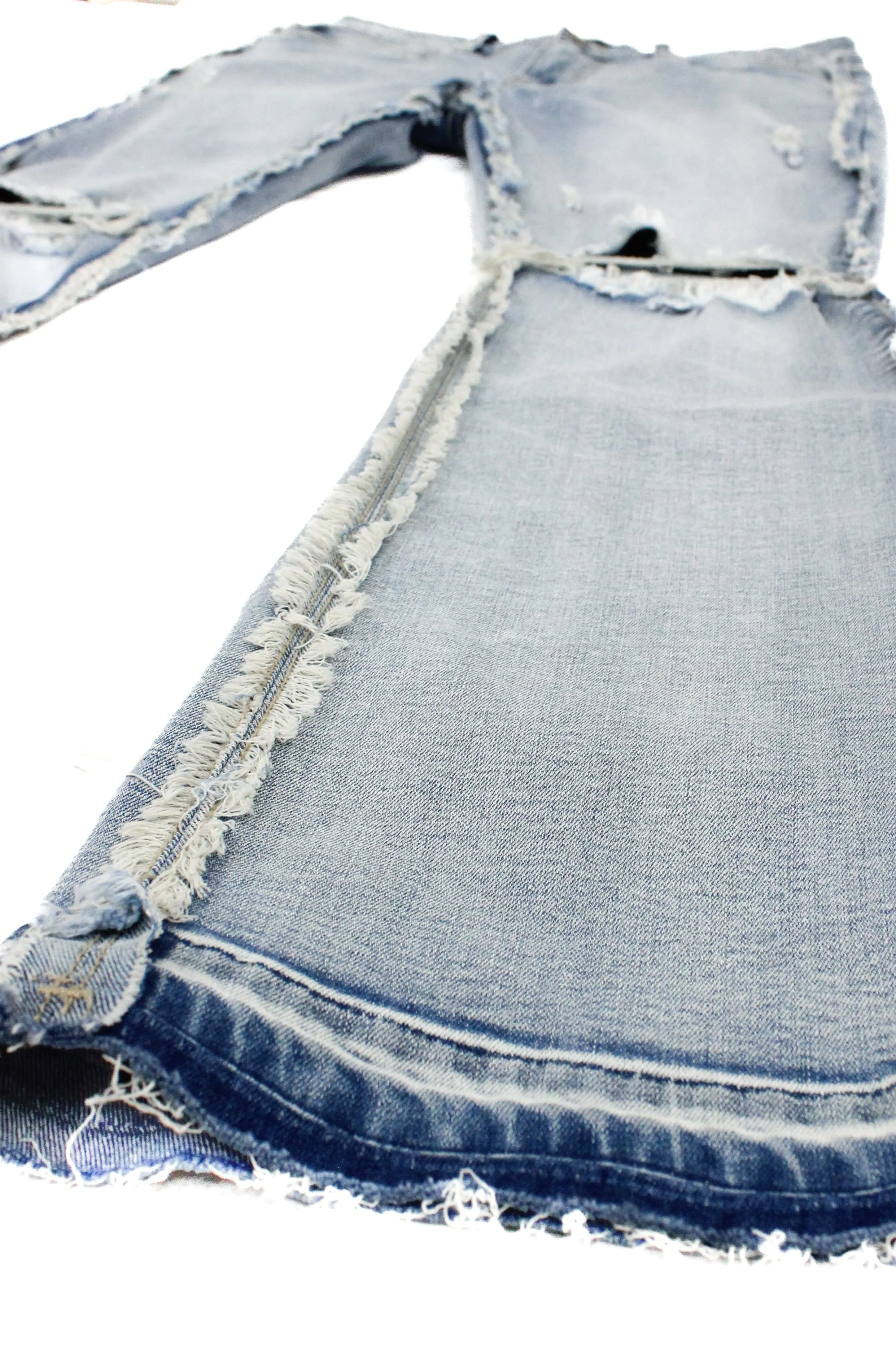 Bootcut Raw Edge Denim Jeans