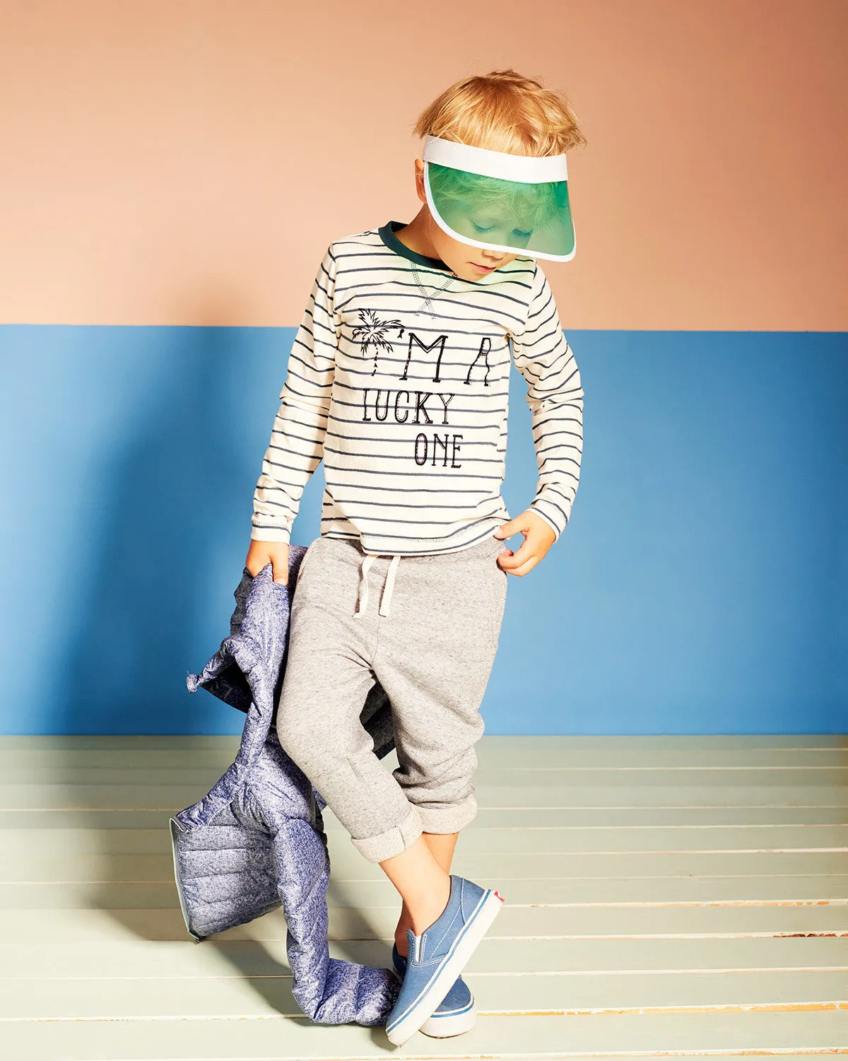 Boys Aslak Indigo Mood Striped Top