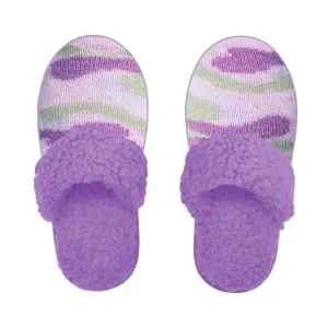 Bright Collection Creekside Slide Slippers | Camo Lavender