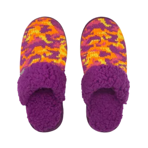 Bright Creekside Slide Slippers | Camo Purple