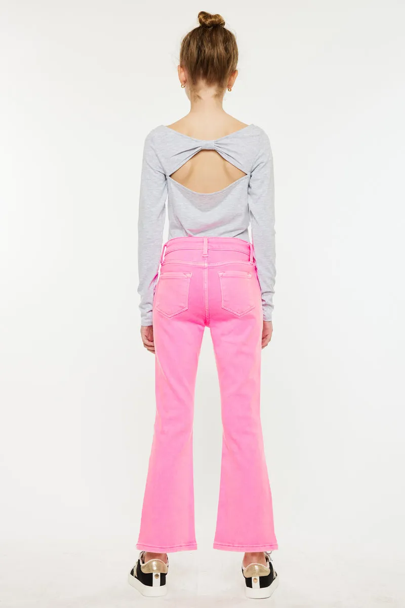 Bristol Kids High Rise Kick Flare Jeans