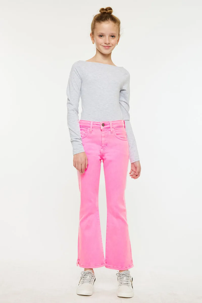 Bristol Kids High Rise Kick Flare Jeans