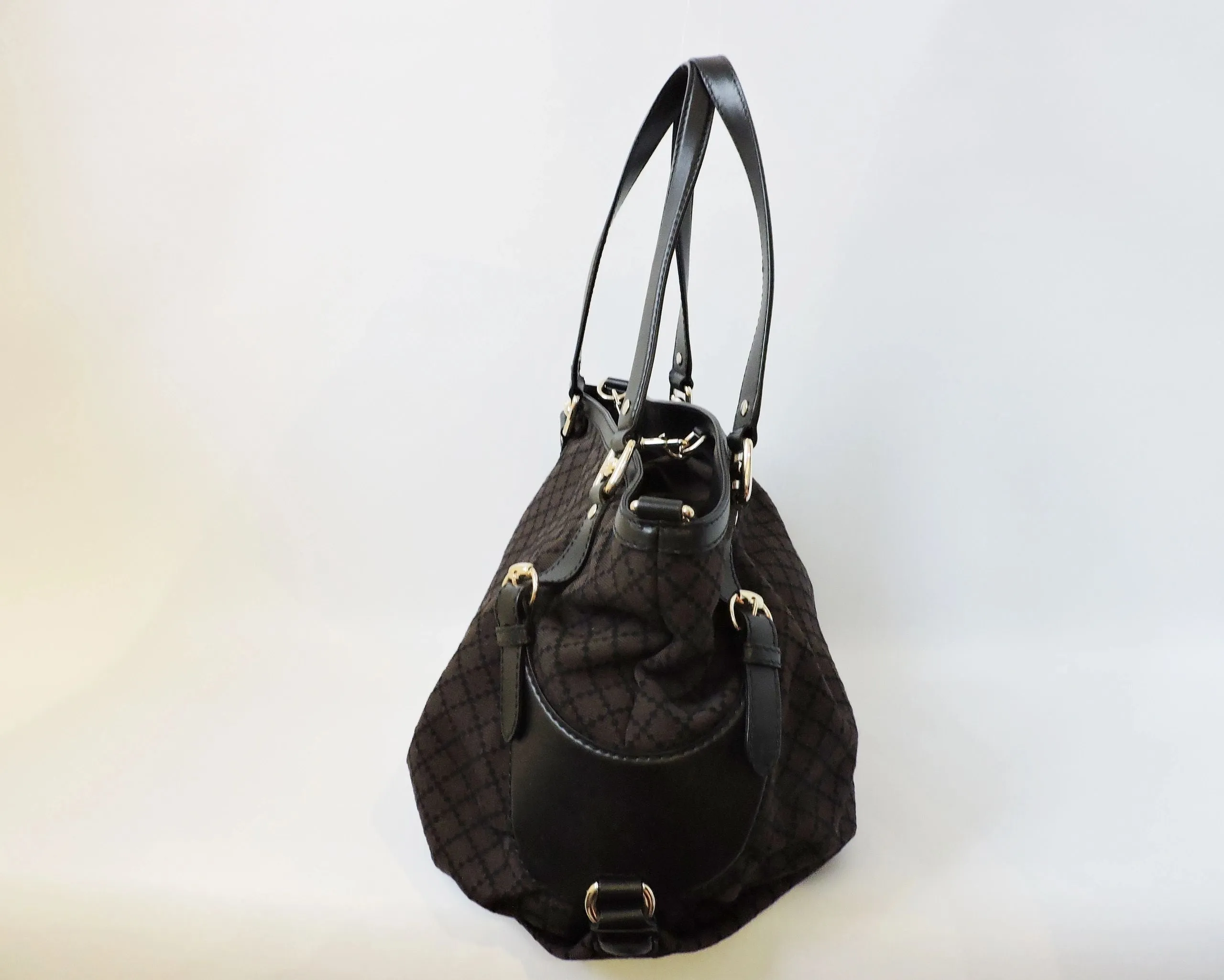 Brown Diamonte Shoulder Bag