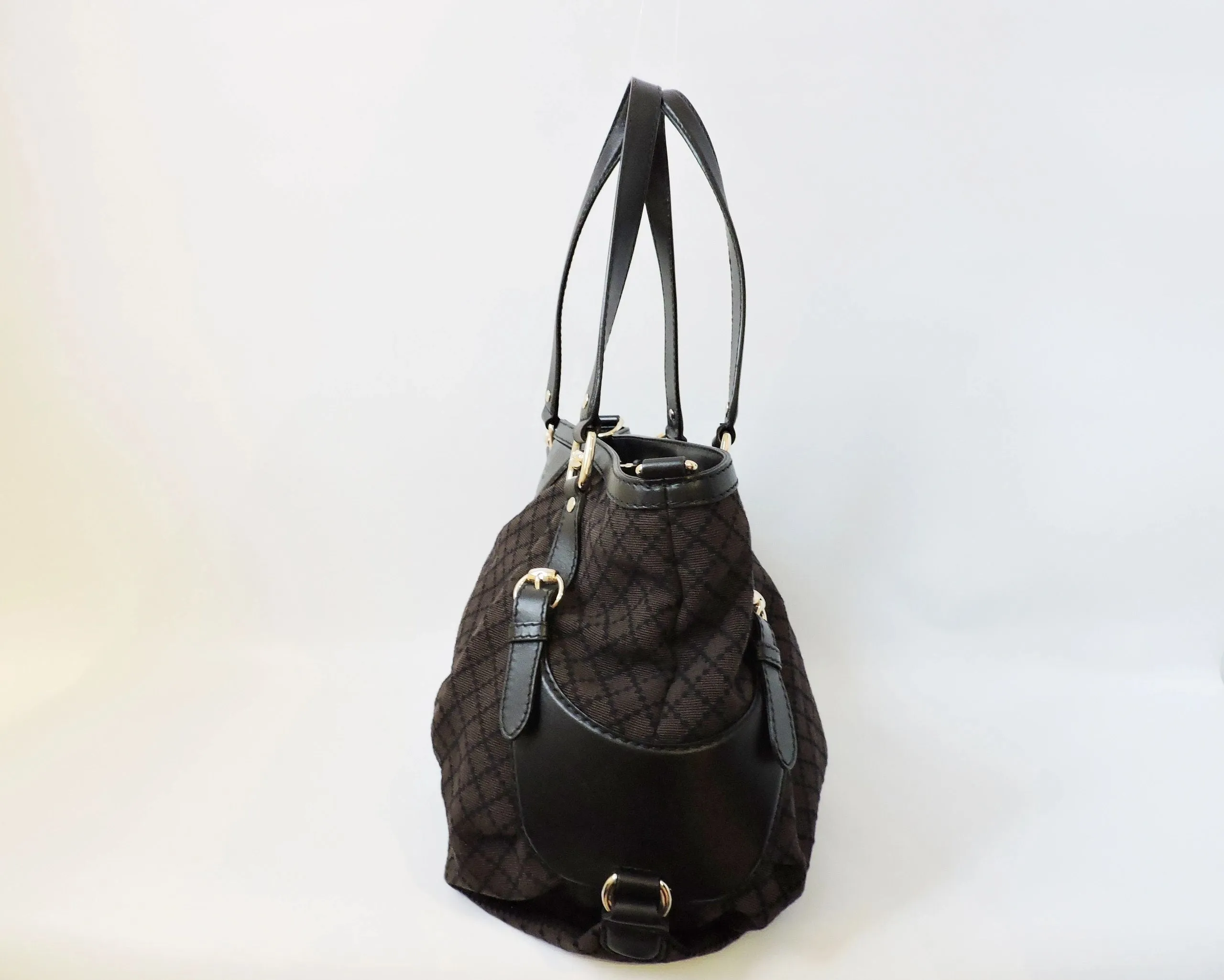 Brown Diamonte Shoulder Bag