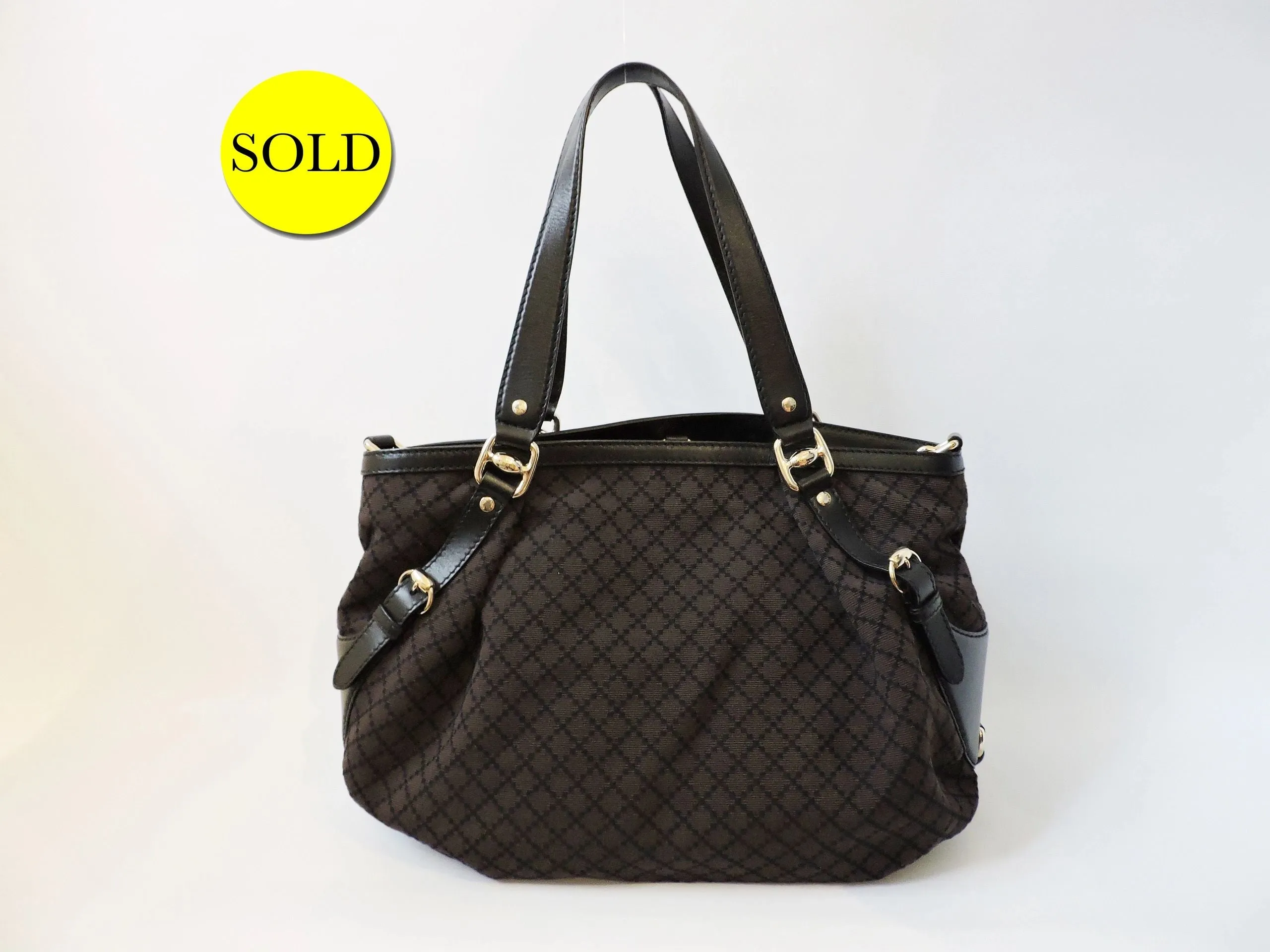 Brown Diamonte Shoulder Bag
