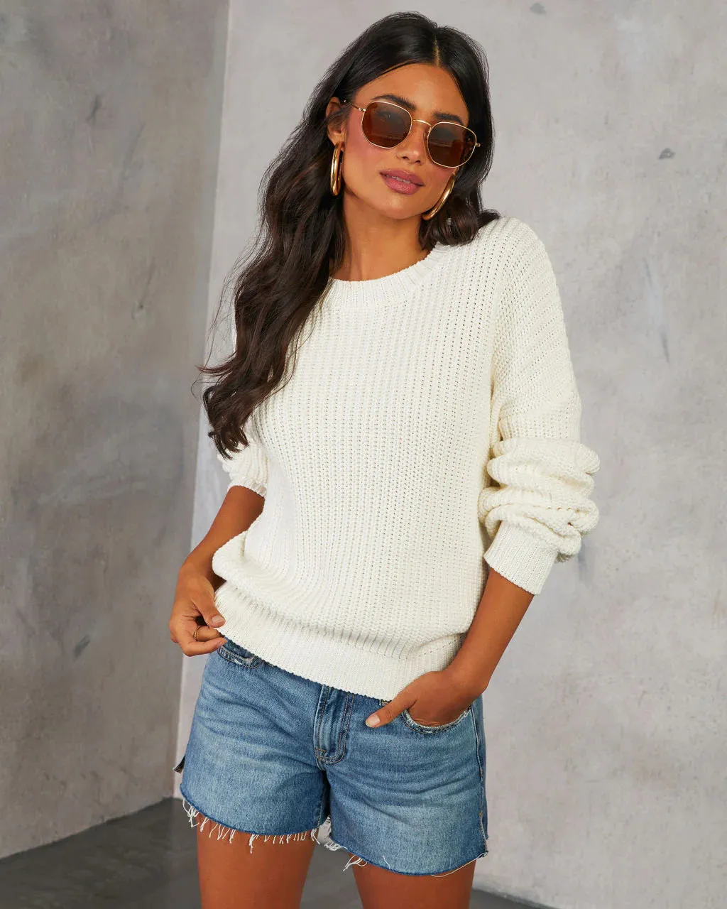 Bundle Leisure Chunky Knit Sweater