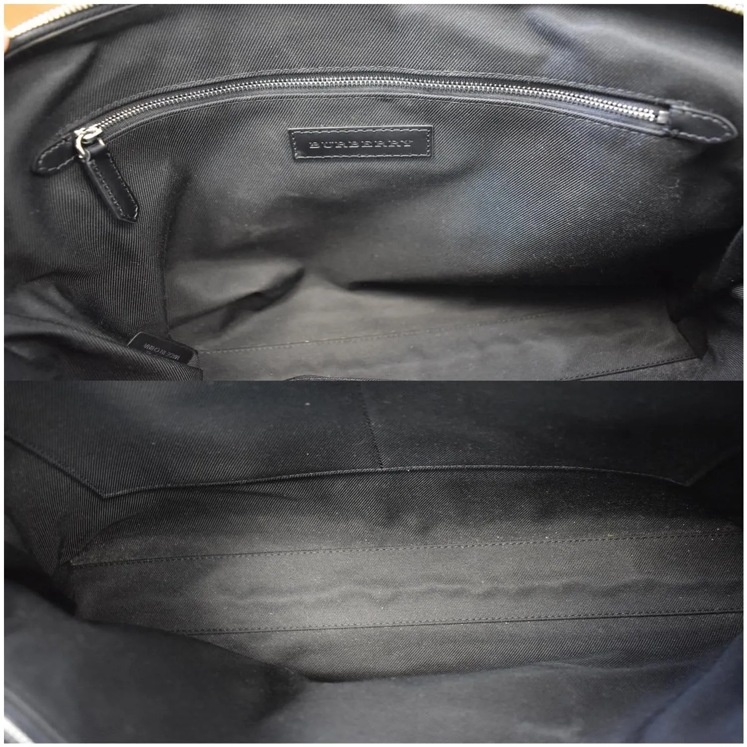 BURBERRY Hambleton London Check Briefcase Messenger Bag Blue