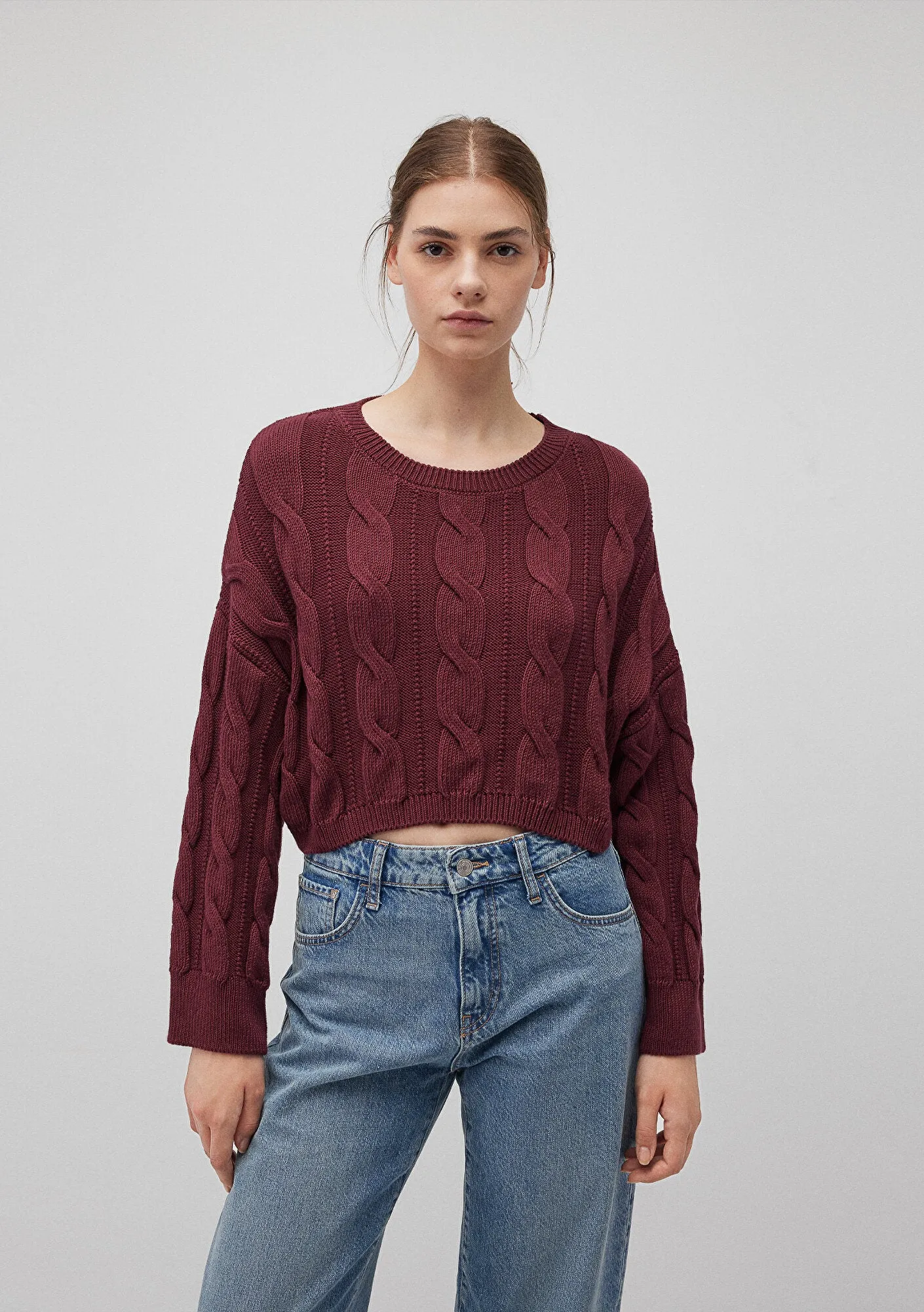 Burgundy Crewneck Sweater