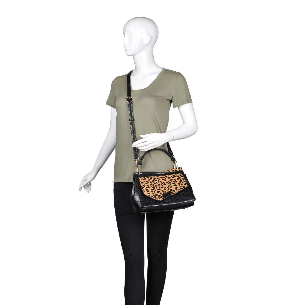 Camila Leopard Satchel