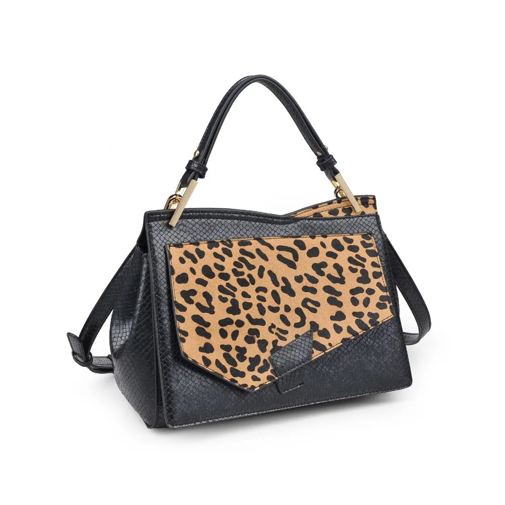 Camila Leopard Satchel