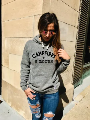 Campfire and S'mores Unisex Triblend Hoodie