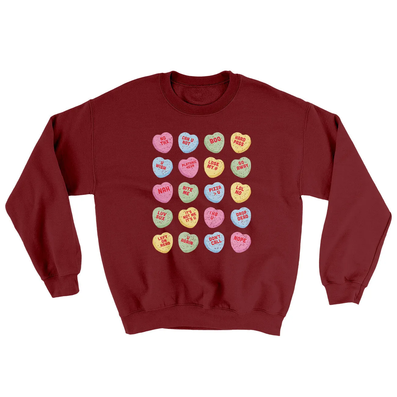 Candy Heart Anti-Valentines Ugly Sweater