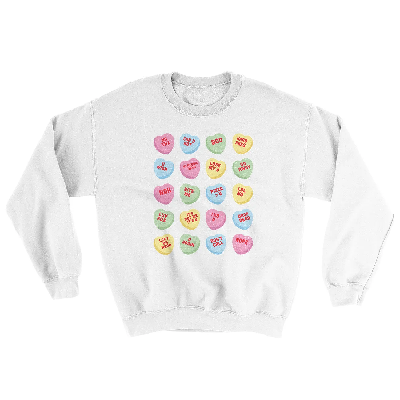 Candy Heart Anti-Valentines Ugly Sweater