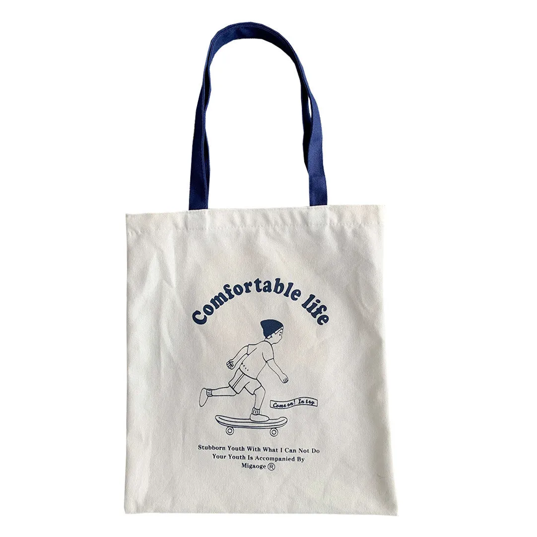 Canvas Female Thickening Class One Literary Handbags