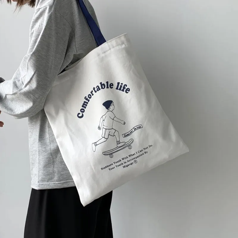 Canvas Female Thickening Class One Literary Handbags