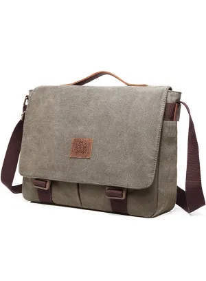 Canvas Messenger Bag Multi-functional Shoulder Bag Crossbody Bag