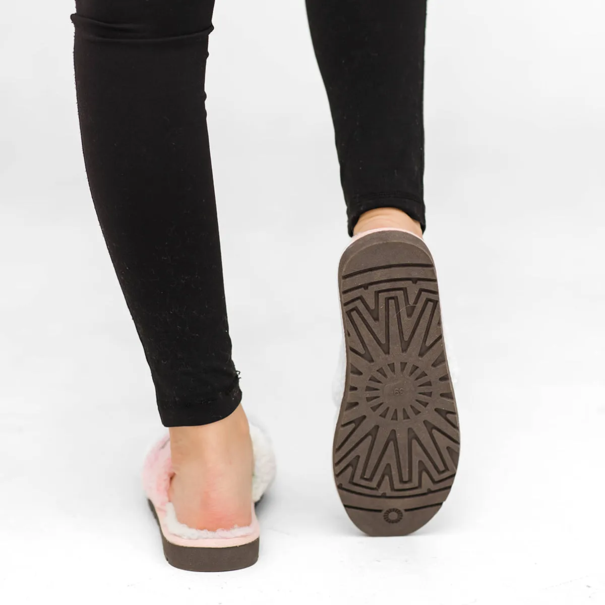 Carlie Criss Cross Recycled Slipper | Rainbow