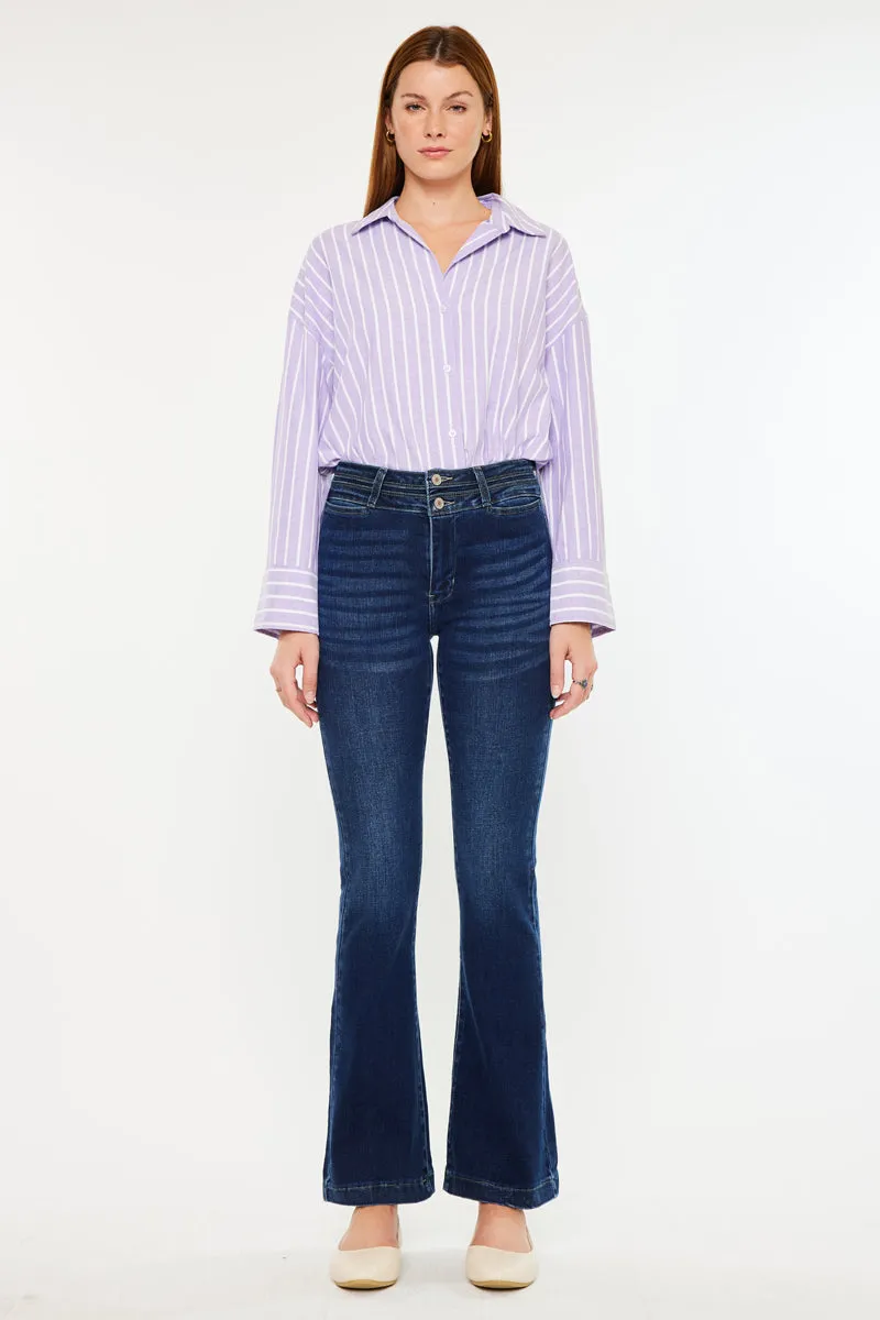 Caroline High Rise Flare Jeans
