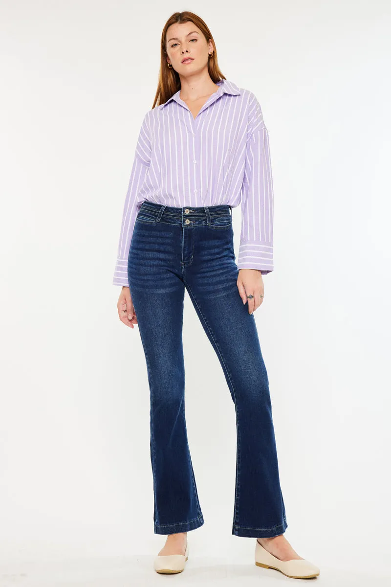 Caroline High Rise Flare Jeans