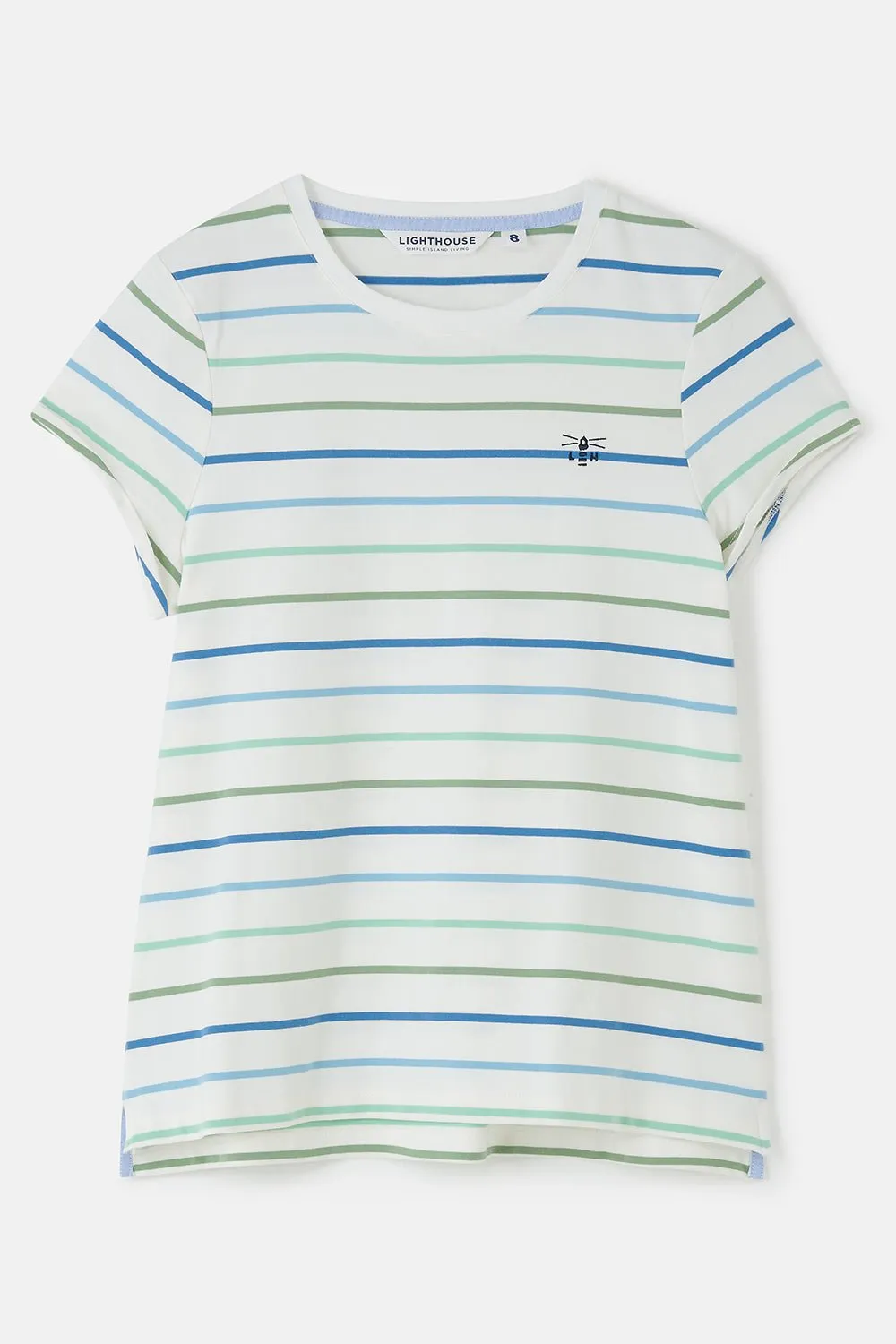 Causeway Tee - Blue Sage Stripe