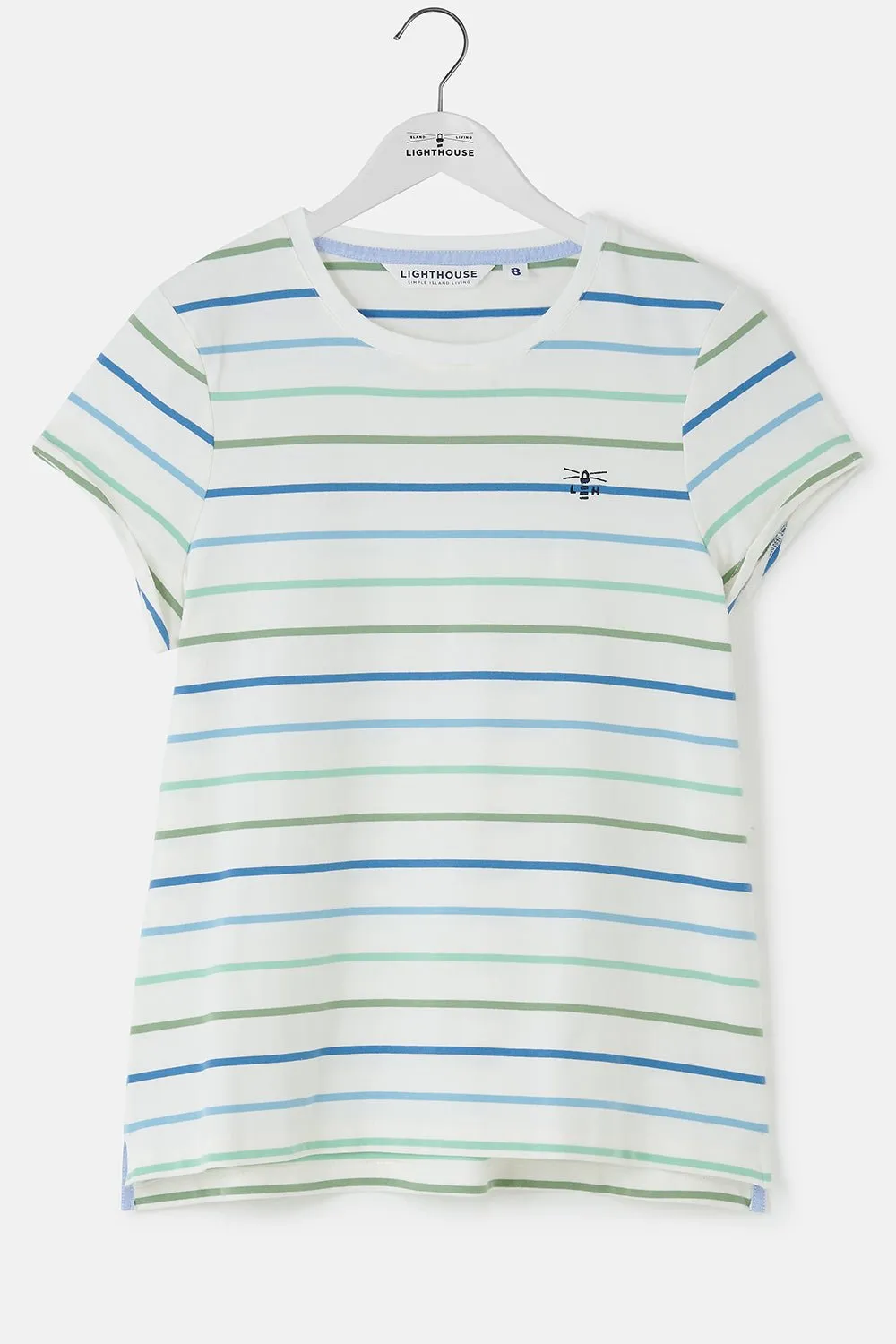 Causeway Tee - Blue Sage Stripe