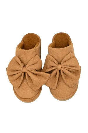 C.C. Bow Slippers for Women in Camel | SPE0003-CAMEL