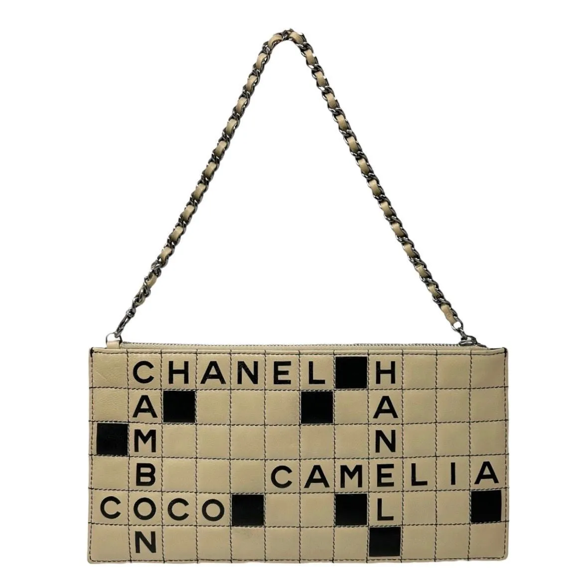 Chanel Leather Crossword Shoulder Bag