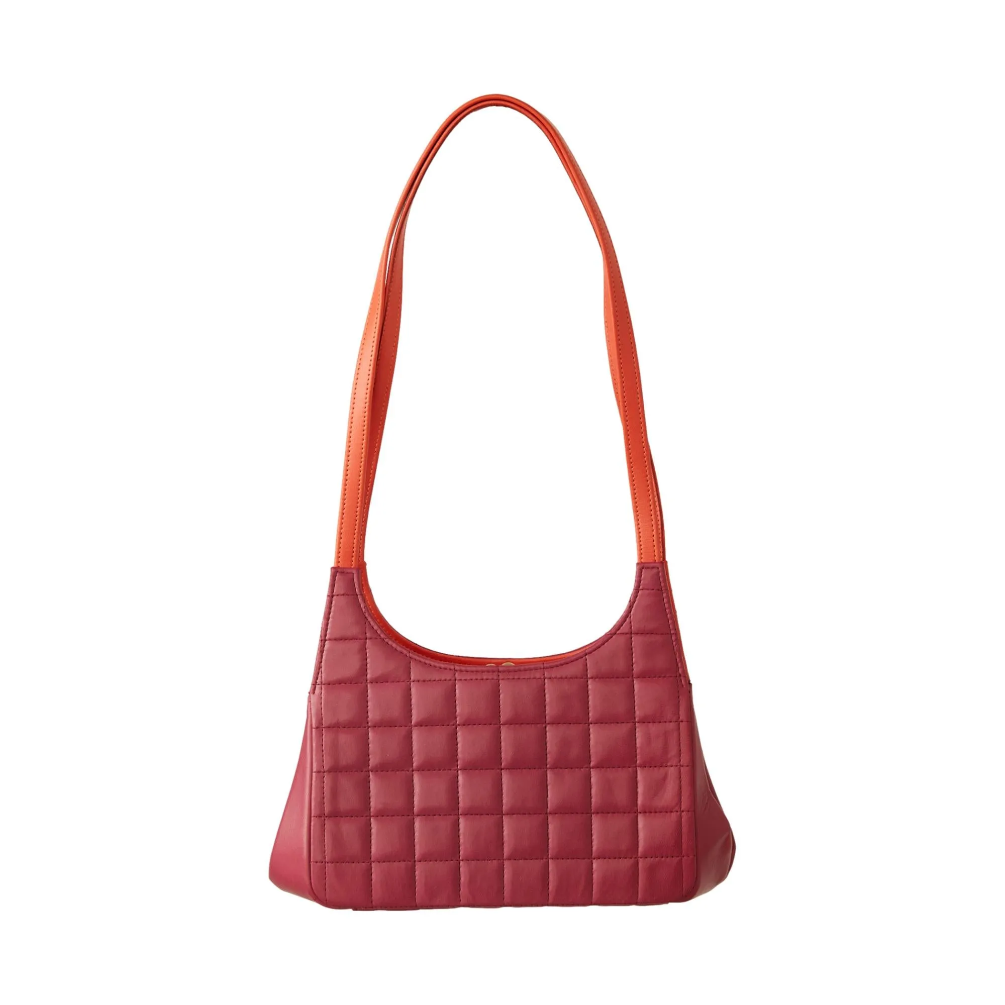 Chanel Purple Quilted Logo Shoulder Bag
