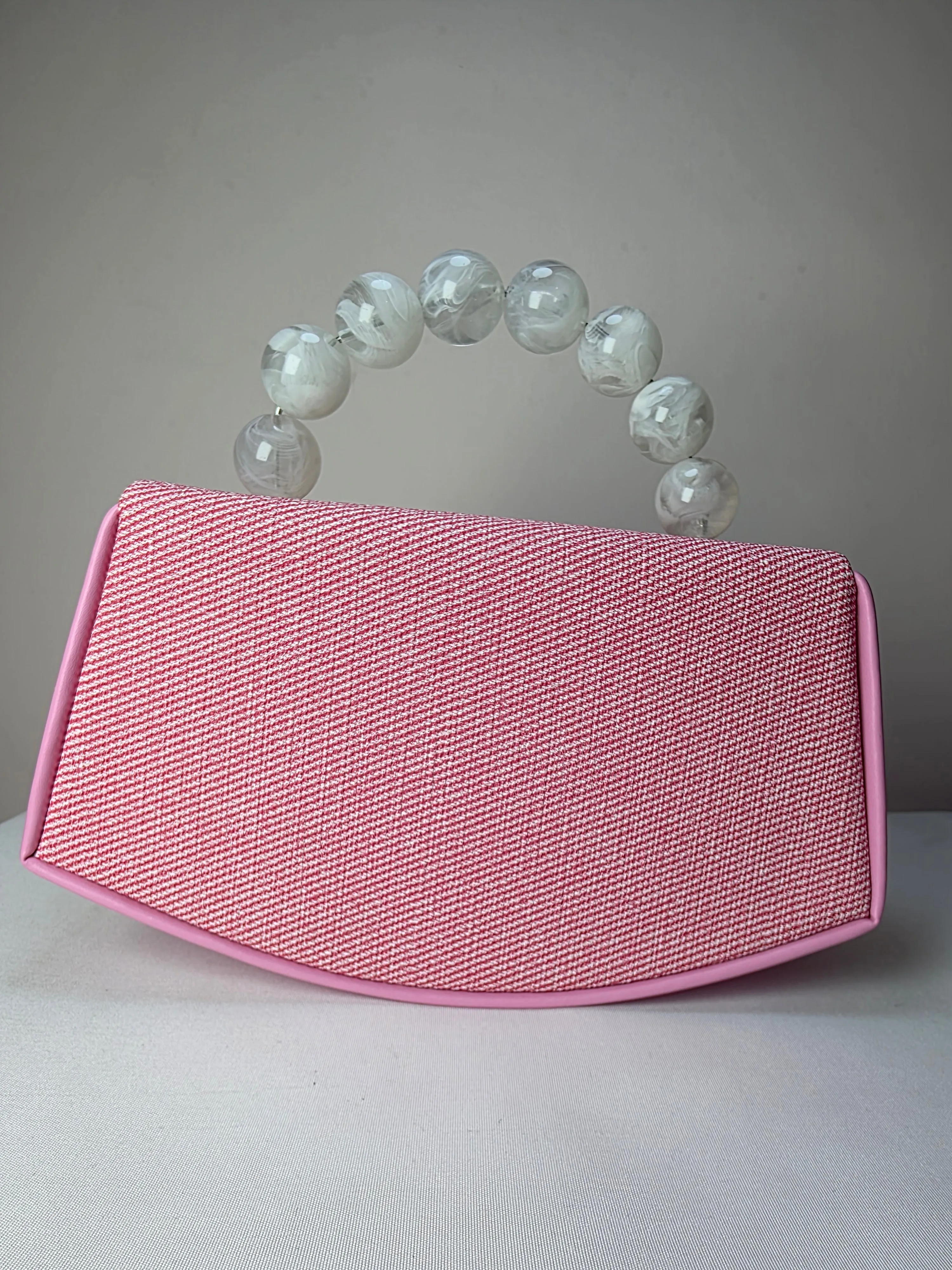 Chic Pink Monogram Mini Top Handle Bag
