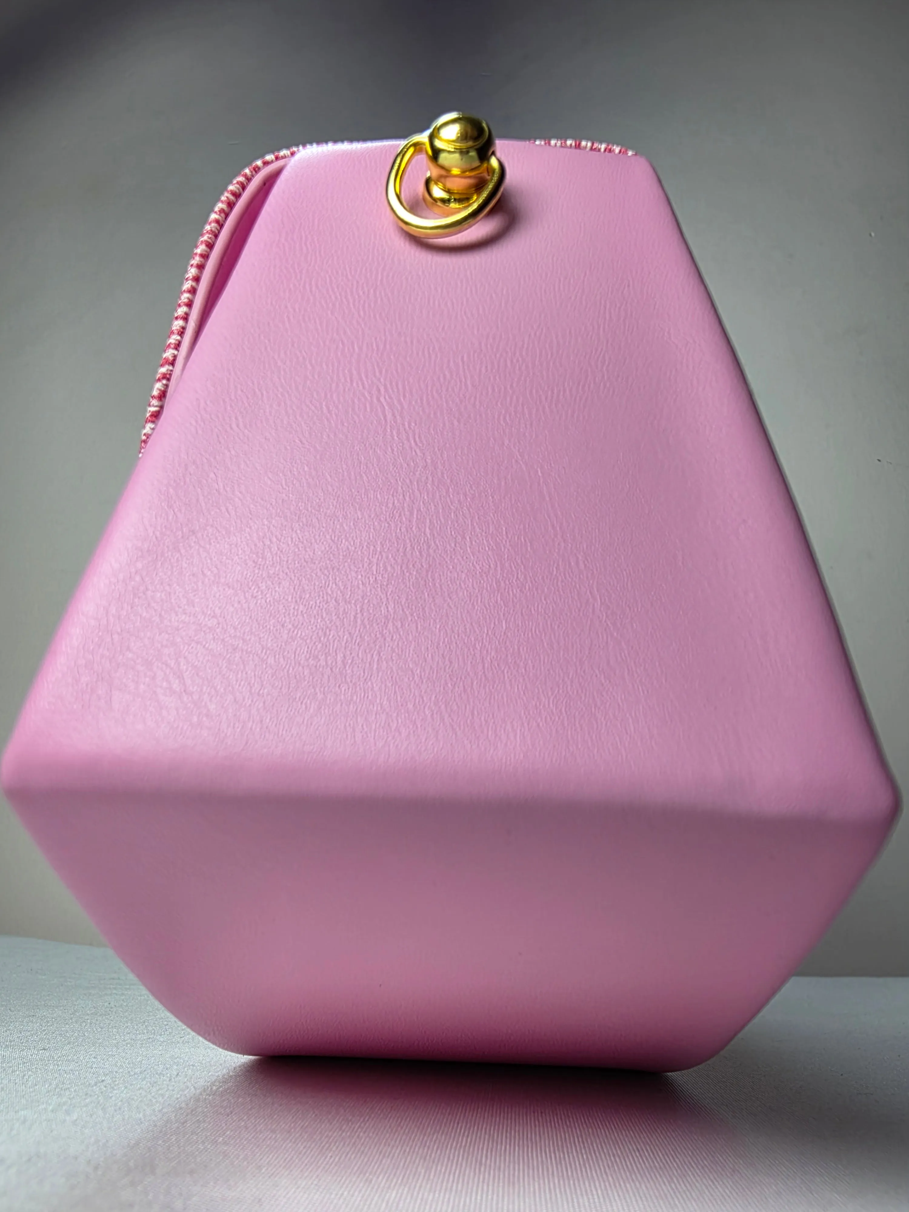 Chic Pink Monogram Mini Top Handle Bag