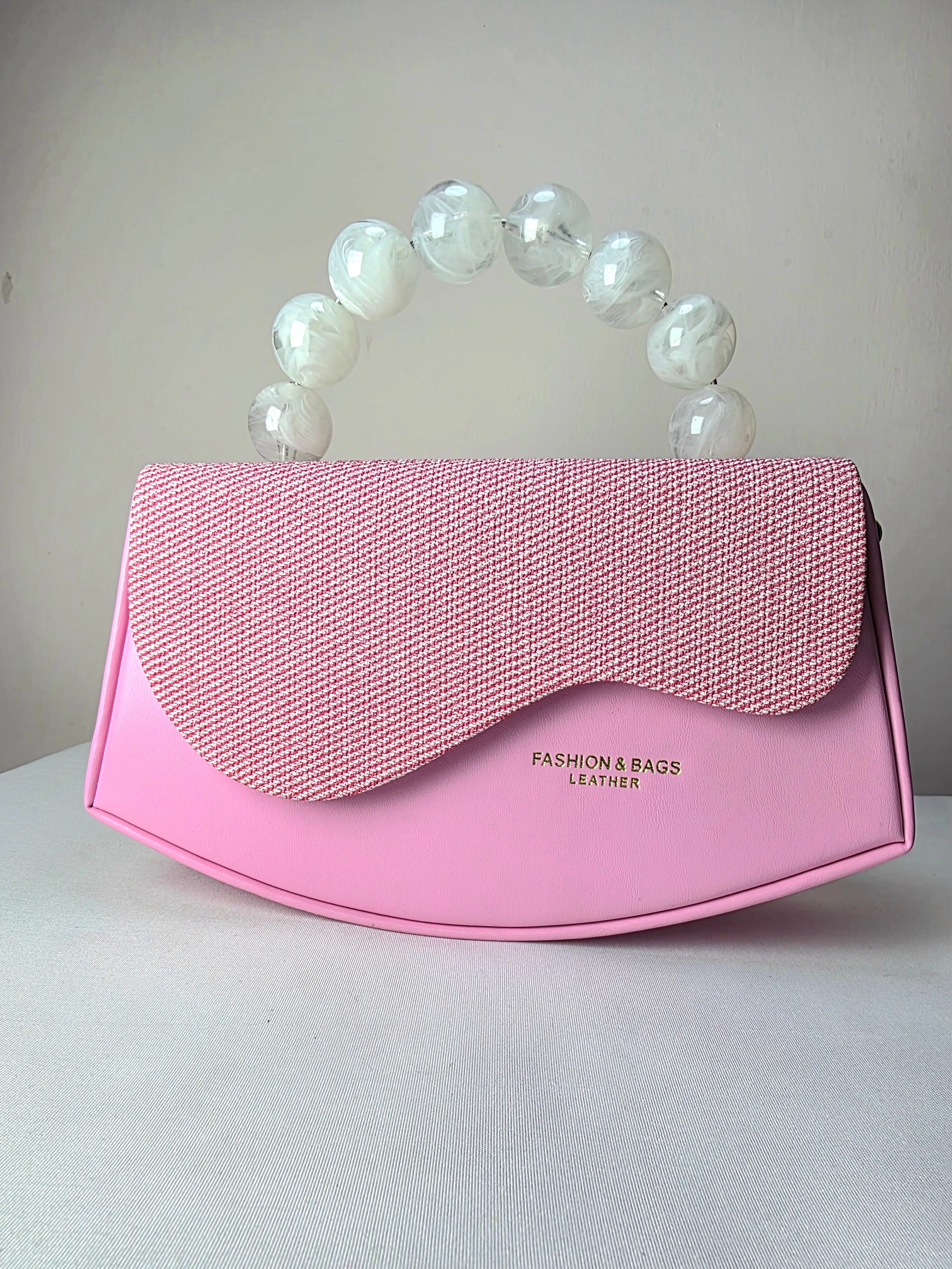 Chic Pink Monogram Mini Top Handle Bag