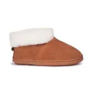 Child Bootie Sheepskin Slipper by CLOUD NINE / RJS - Shoe Size Kid 6-7, 8-9, 10-11, 12-13, 1, 2, 3, 4