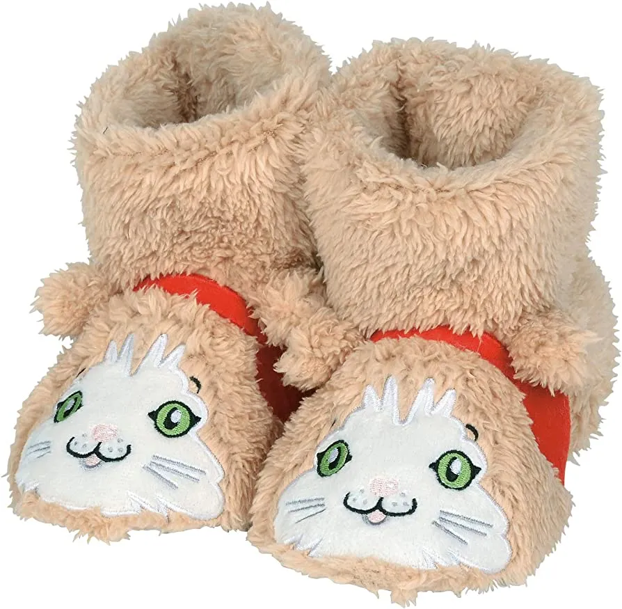 Child Cat Fuzzy Slippers, Size Large 11-12