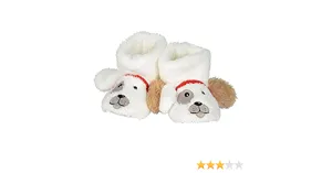 Child Puppy Fuzzy Slippers, Size Small 7-8