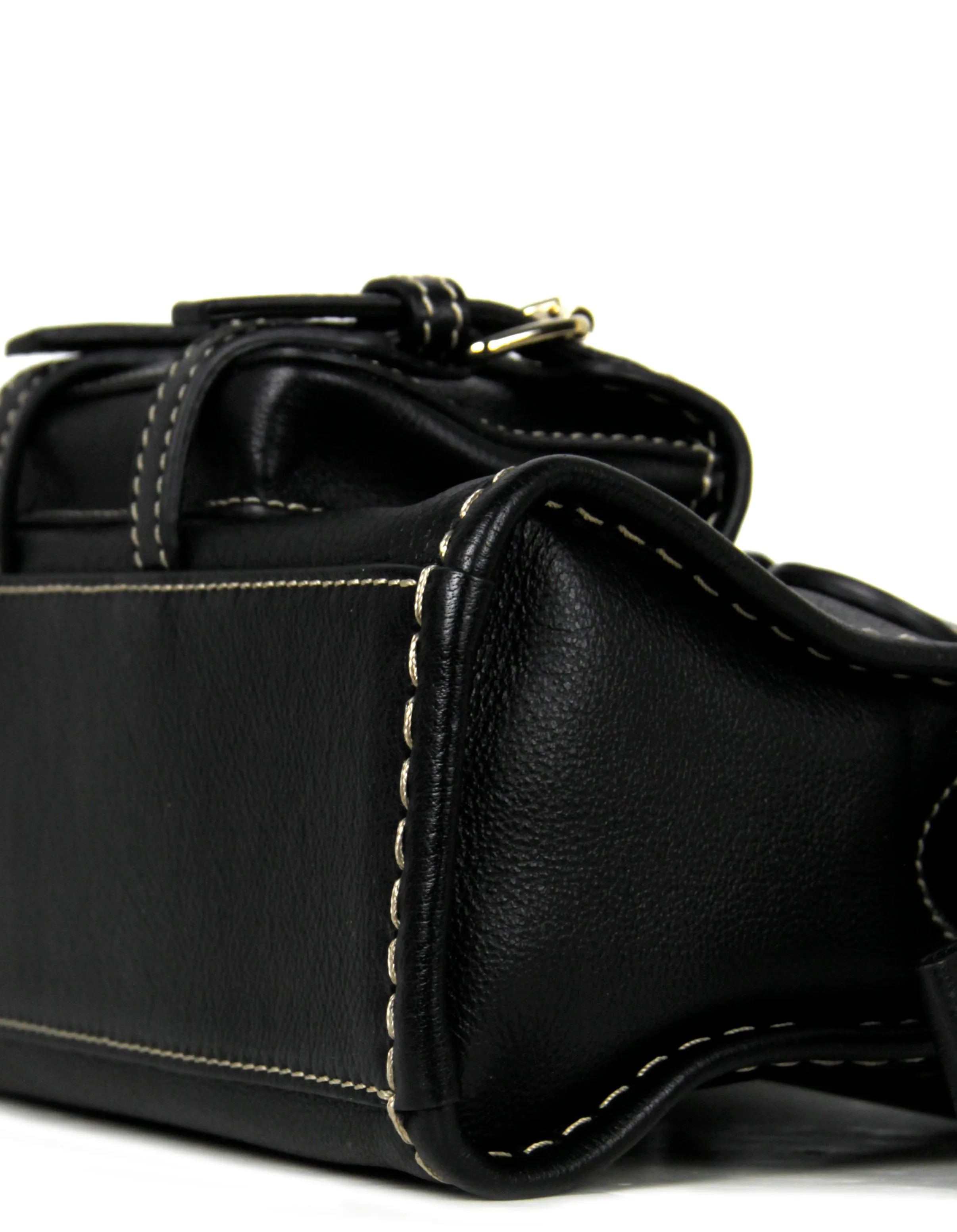 Chloe NWT Black Leather Mini Edith Crossbody Bag