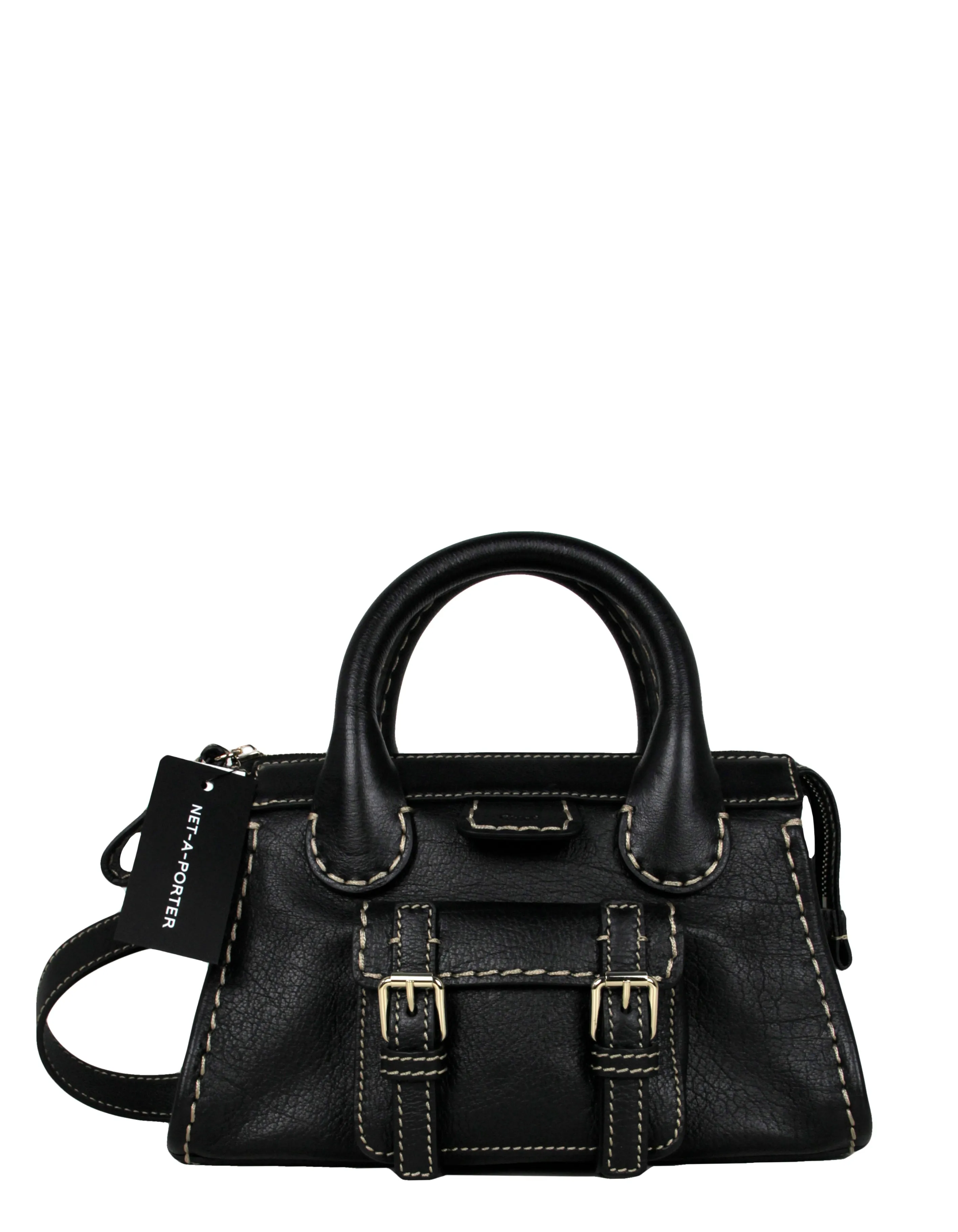 Chloe NWT Black Leather Mini Edith Crossbody Bag