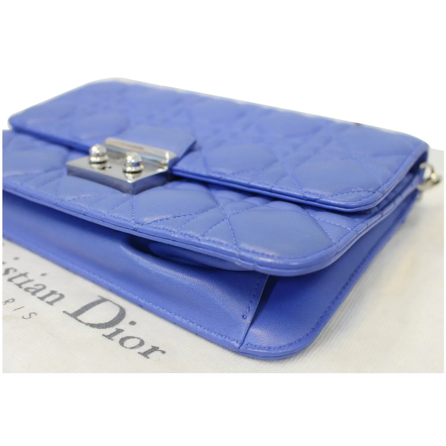 CHRISTIAN DIOR Miss Dior Promenade Cannage Quilted Leather Crossbody Bag