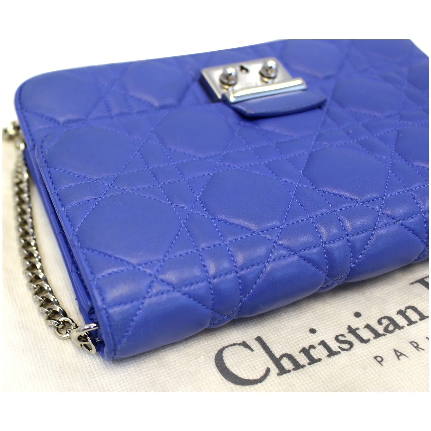 CHRISTIAN DIOR Miss Dior Promenade Cannage Quilted Leather Crossbody Bag