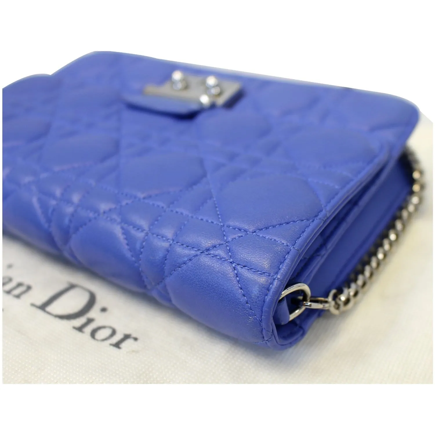 CHRISTIAN DIOR Miss Dior Promenade Cannage Quilted Leather Crossbody Bag