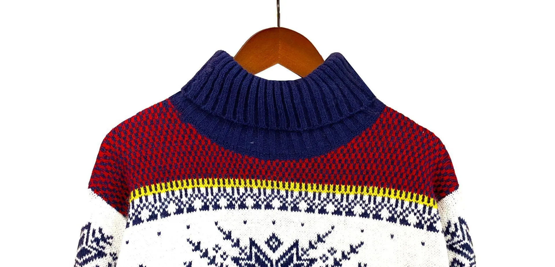 Christmas Elk High Neck His-and-hers Knitting Sweaters