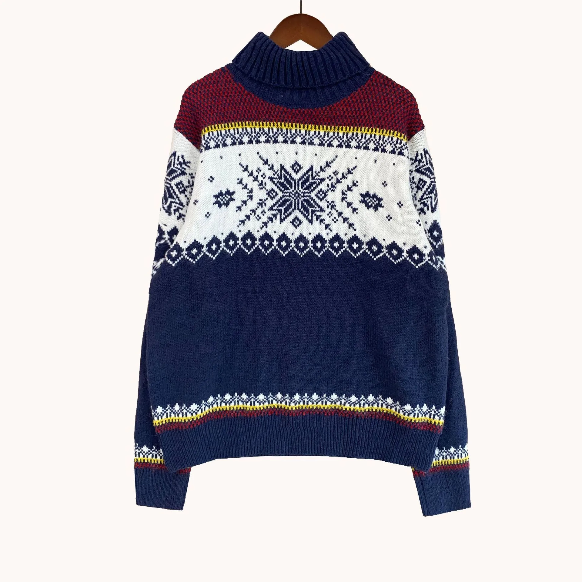 Christmas Elk High Neck His-and-hers Knitting Sweaters