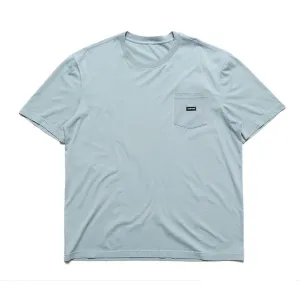 Chrystie NYC Small OG Logo Patch Pocket Stone Blue SMOGPTCHTEE-BLU