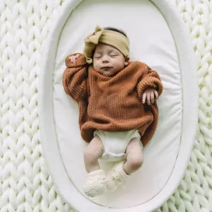 Chunky Knit Kids Sweater| Rust