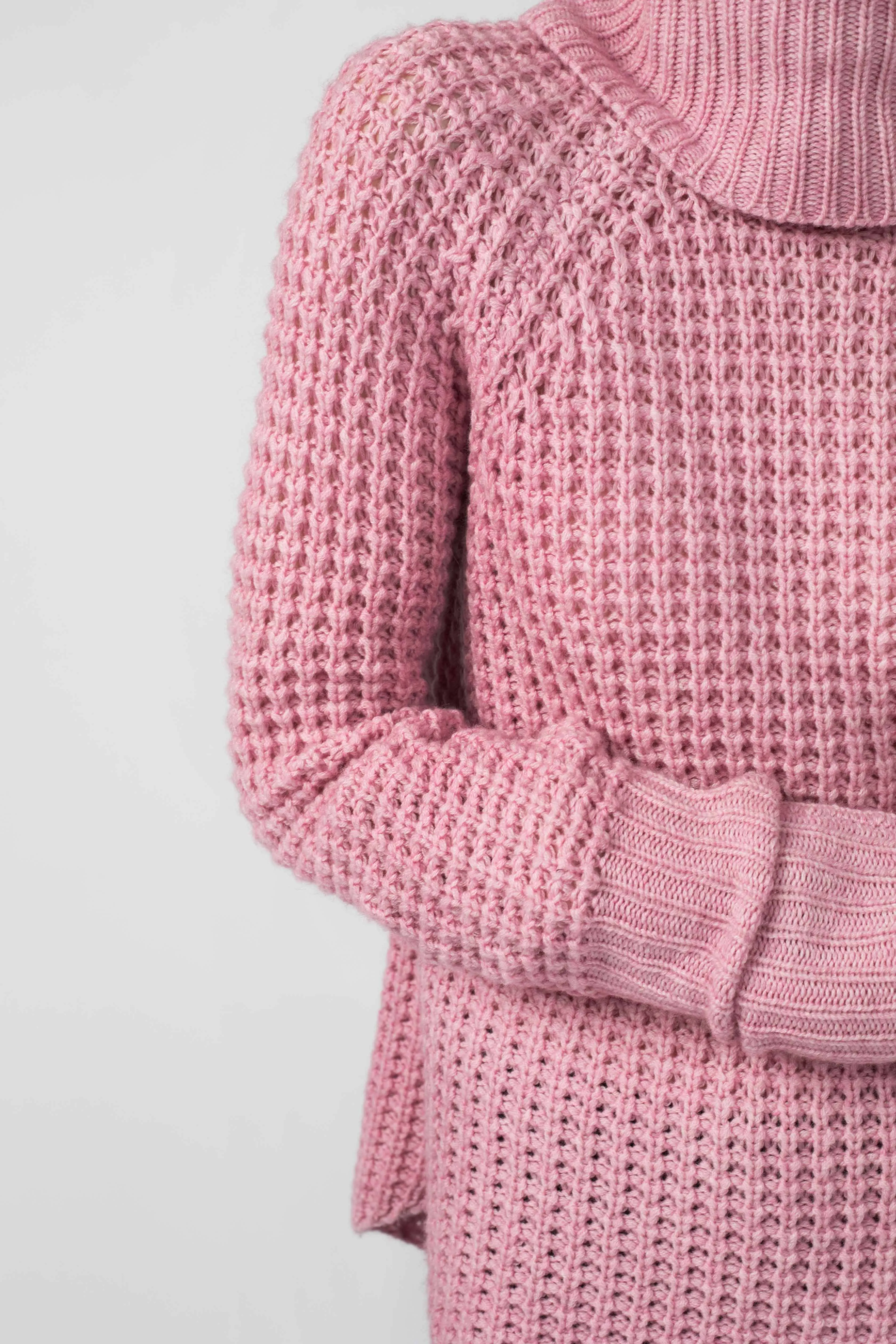 Chunky Waffle Stitch Turtleneck