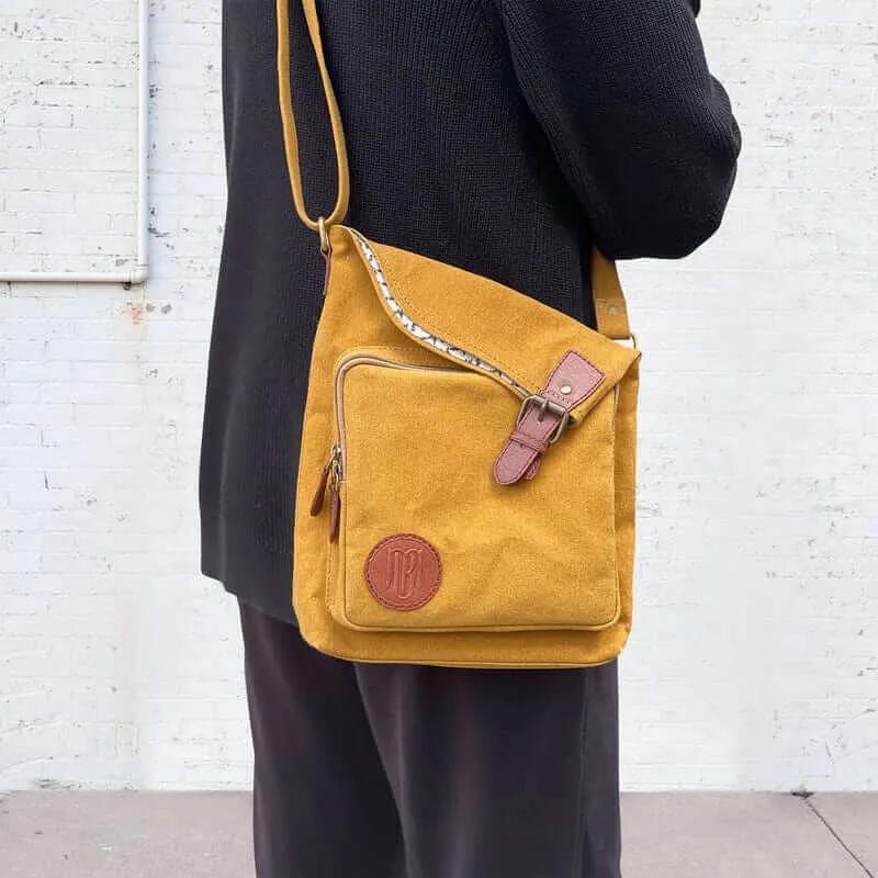 City Slicker Crossbody Sling bag For Men & Women - Mustard