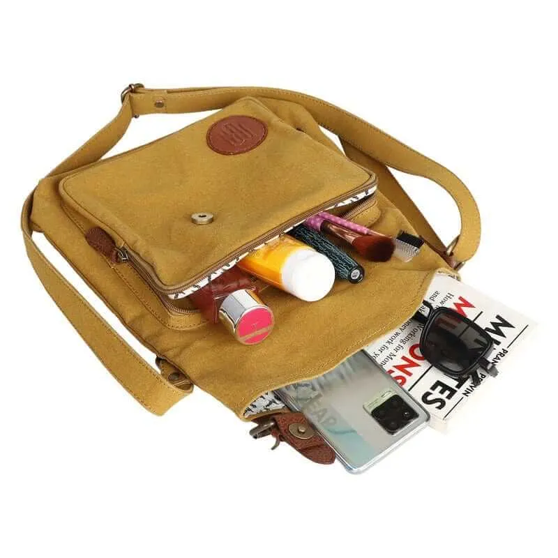 City Slicker Crossbody Sling bag For Men & Women - Mustard
